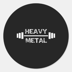Adesivo Redondo Hulha de Malhação de Gym de Metal Pesado