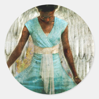 Adesivo Redondo Humble Angel