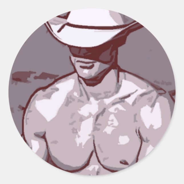 Adesivo Redondo Humble Cowboy (Frente)