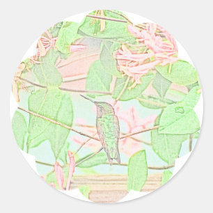 Adesivo Redondo Humming on Honey