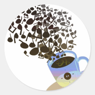 Adesivo Redondo Humming_Tunes