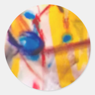 Adesivo Redondo Hummingbird Abstrato Jeff Hankamer Artjunkhaus