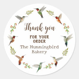 Adesivo Redondo Hummingbird Product Sticker