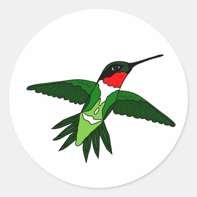 Adesivo Redondo Hummingbird Sticker (Frente)