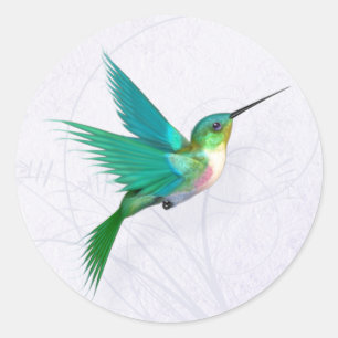 Adesivo Redondo Hummingbird Sticker