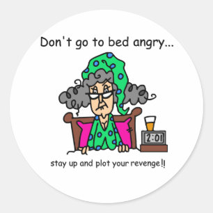 Adesivo Redondo Humor de Bedtime