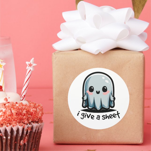 Adesivo Redondo Humor de Dia das Bruxas (Festa)