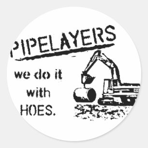 Adesivo Redondo Humor de Pipelayer