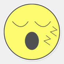 Humor Emoticon de Rosto Cansado