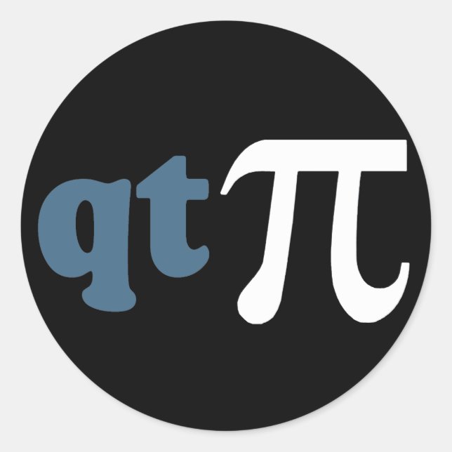 Adesivo Redondo Humor Matemático - Tee Pi Bonito (Frente)