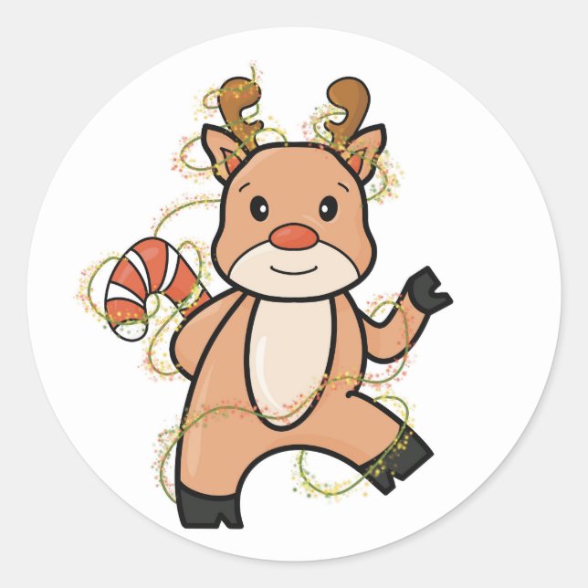 Adesivo Redondo Humor natalino (Frente)