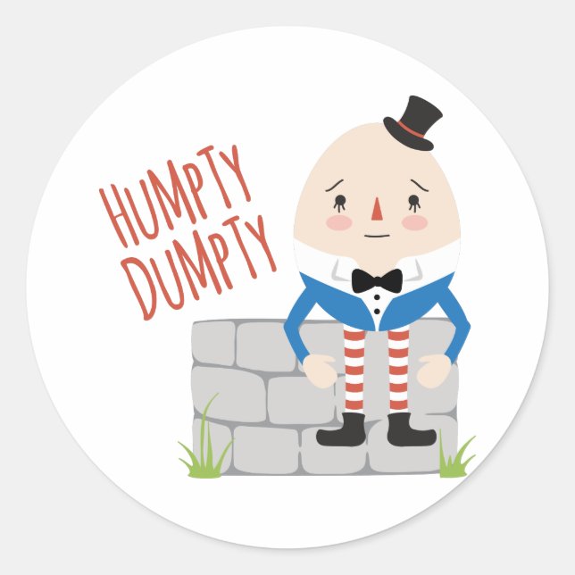 Adesivo Redondo Humpty Dumpty (Frente)