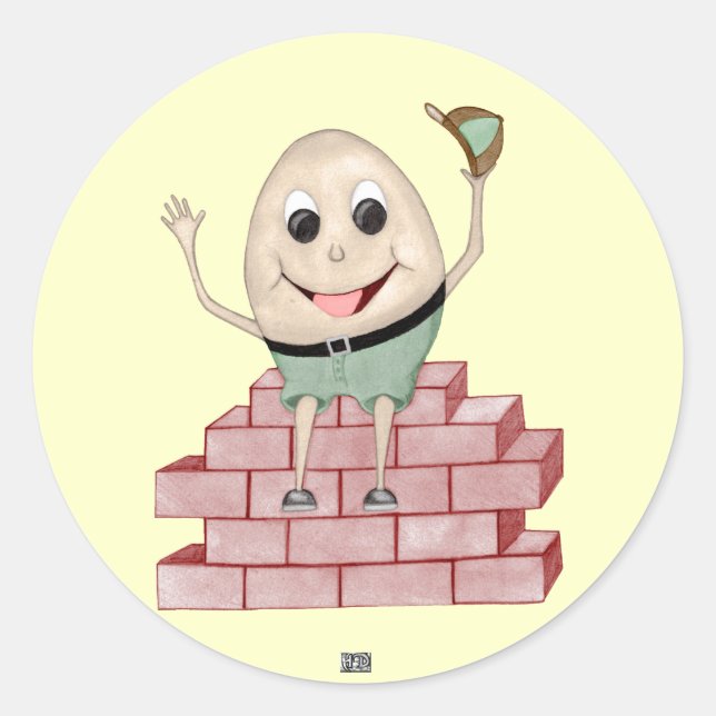 Adesivo Redondo Humpty Dumpty (Frente)