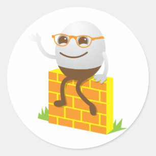 Adesivo Redondo Humpty Dumpty