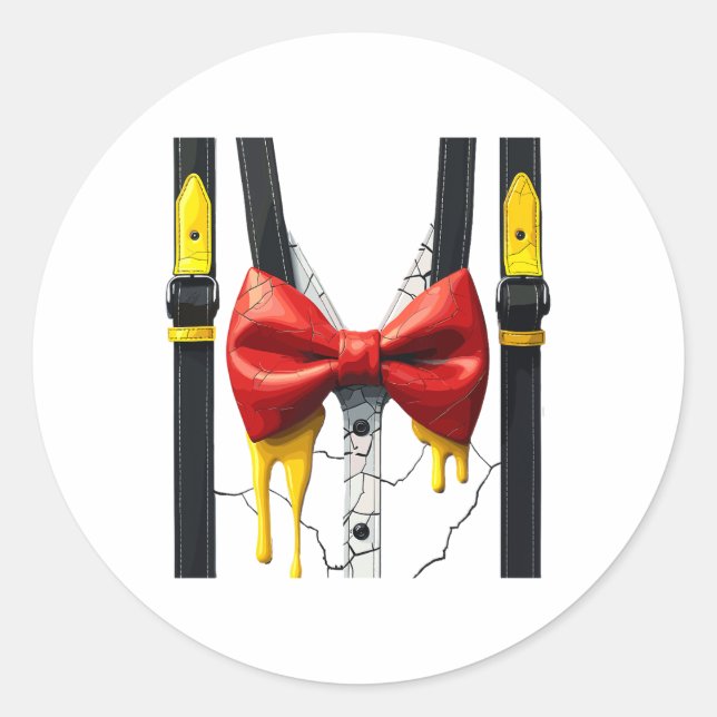 Adesivo Redondo Humpty Dumpty Halloween Costume Cracking Ovo (Frente)