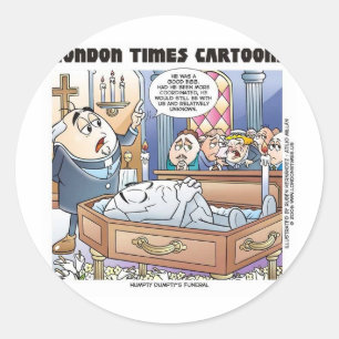 Adesivo Redondo Humpty Dumptys Engraçados Engraçados Donativos e C