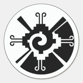 Adesivo Redondo Hunab Ku - Deidade Maia