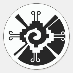 Adesivo Redondo Hunab Ku - Deidade Maia