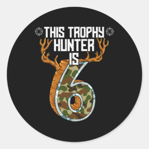 Adesivo Redondo Hunter Hunter 6 Birthday