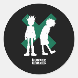 Adesivo Redondo Hunter X Hunter Gon Freecss E Ua Silhouettes