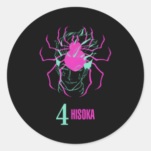 Adesivo Redondo Hunter X Hunter Phantom Troupe 4 Hisoka