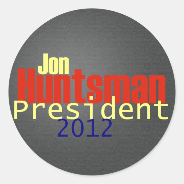 Adesivo Redondo Huntsman 2012 Sticker (Frente)