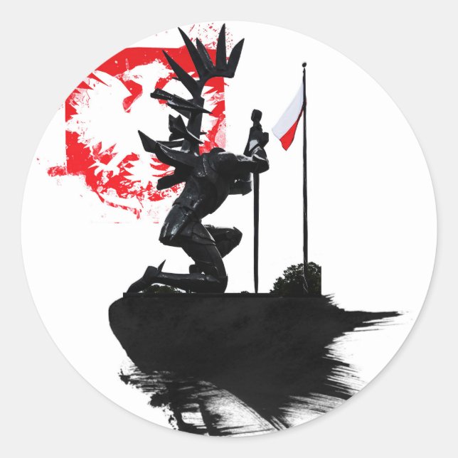 Adesivo Redondo Hussar polonês (Frente)