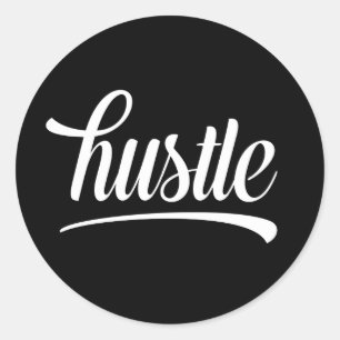 Adesivo Redondo Hustle