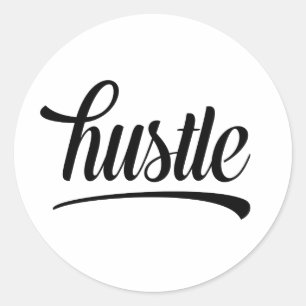 Adesivo Redondo Hustle