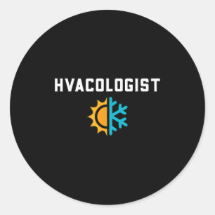 Adesivo Redondo Hvac Tech Gifts Shirts Co. - Funny Hvac Tech Engin