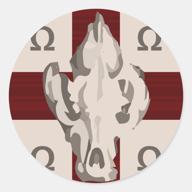 Adesivo Redondo Hyena Shield (Frente)