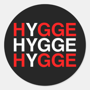 Adesivo Redondo HYGGE - Bandeira dinamarquesa