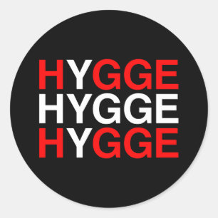 Adesivo Redondo HYGGE Danish Flag