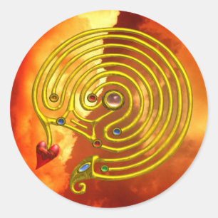 ADESIVO REDONDO HYPER LABYRINTH