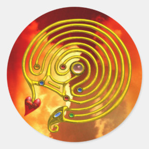 ADESIVO REDONDO HYPER LABYRINTH