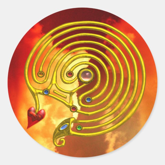 ADESIVO REDONDO HYPER LABYRINTH (Frente)