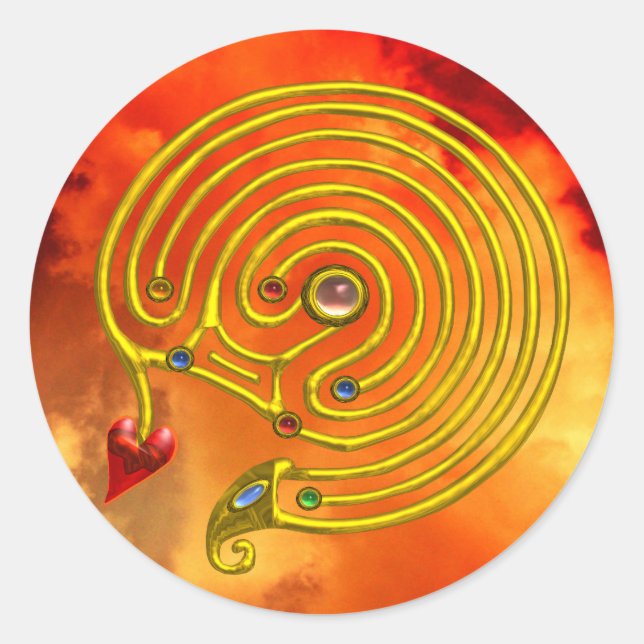 ADESIVO REDONDO HYPER LABYRINTH (Frente)