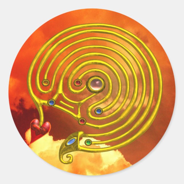 ADESIVO REDONDO HYPER LABYRINTH (Frente)