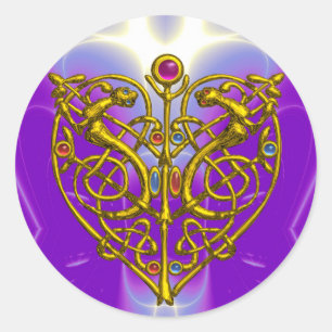 Adesivo Redondo HYPER    VALENTINEPink Fuchsia Purple