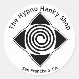 Adesivo Redondo Hypno Hanky Compre Hypnosis em todos os lugares Et