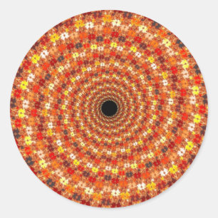 Adesivo Redondo Hypno Orb - Vinheta Fractal