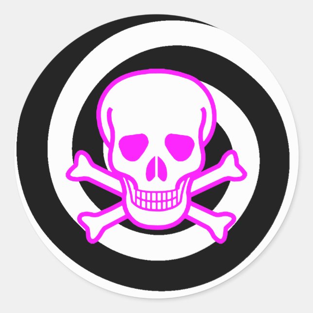 ADESIVO REDONDO HYPNO SKULL STICKER (Frente)