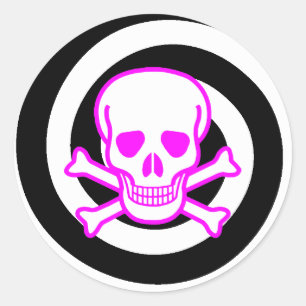 ADESIVO REDONDO HYPNO SKULL STICKER