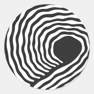 Adesivo Redondo Hypnotic Wave