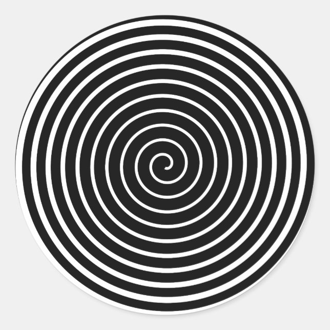 Adesivo Redondo Hypnotizer Preto (Frente)