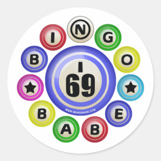 Adesivo Redondo I69 Bingo Babe