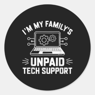 Adesivo Redondo I'm Minha família's Suporte técnico não pa