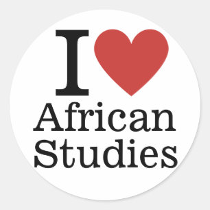 Adesivo Redondo I ❤️ African Students for Students/Faculty CUSTOM
