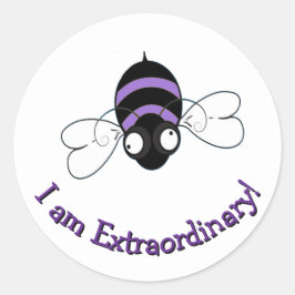 Adesivo Redondo I Am Extraordinary Round Sticker