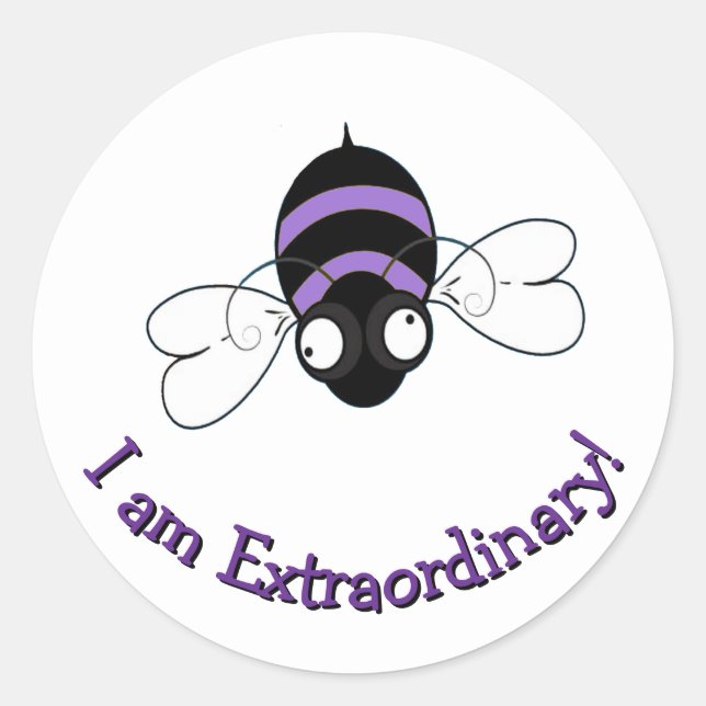 Adesivo Redondo I Am Extraordinary Round Sticker (Frente)